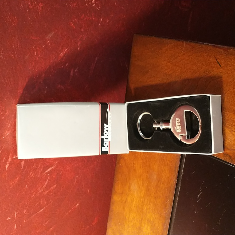 Barlow "Make Safety A Way Of Life" Metal Key Chain - NIB